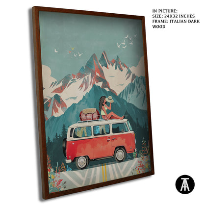 Sample Artwork in Italian Wood Framing Dark