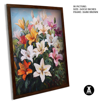 Artwork in Metal Champagne Gold Frame