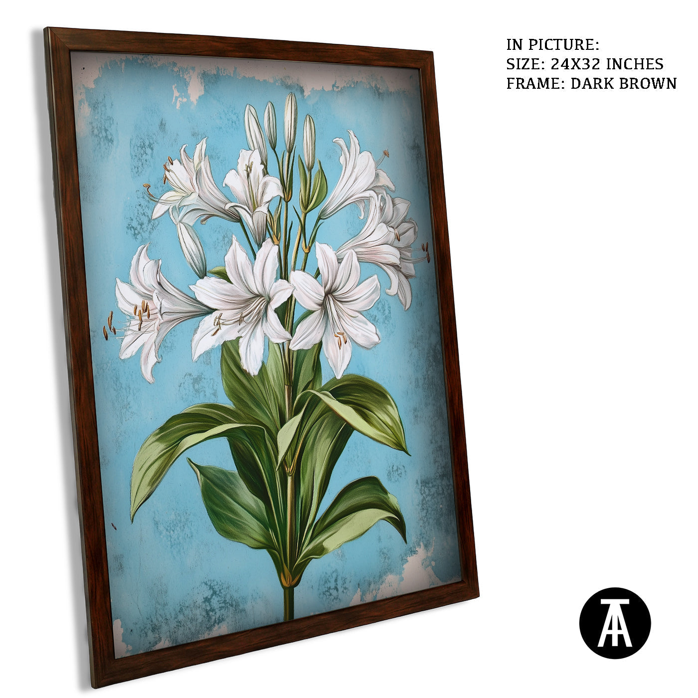 Artwork in Metal Champagne Gold Frame
