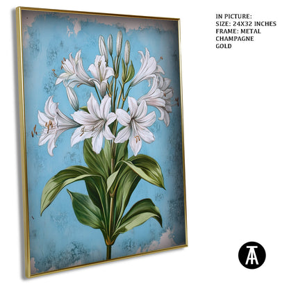 Artwork in Light Brown Frame