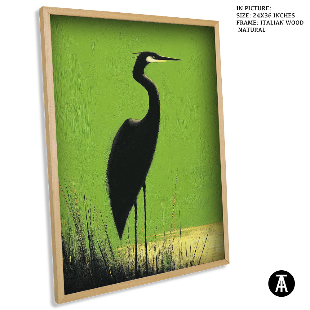 Artwork in Natural Wood Frame