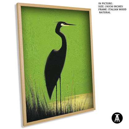 Artwork in Natural Wood Frame