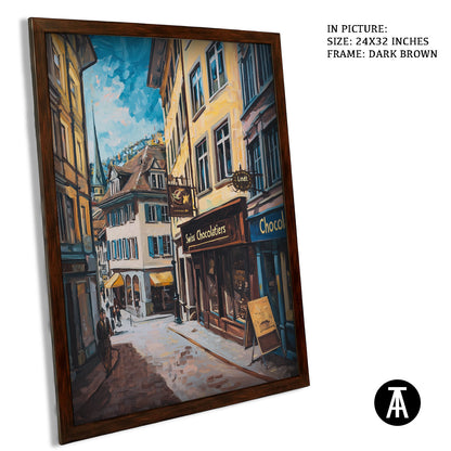 Artwork in Metal Champagne Gold Frame