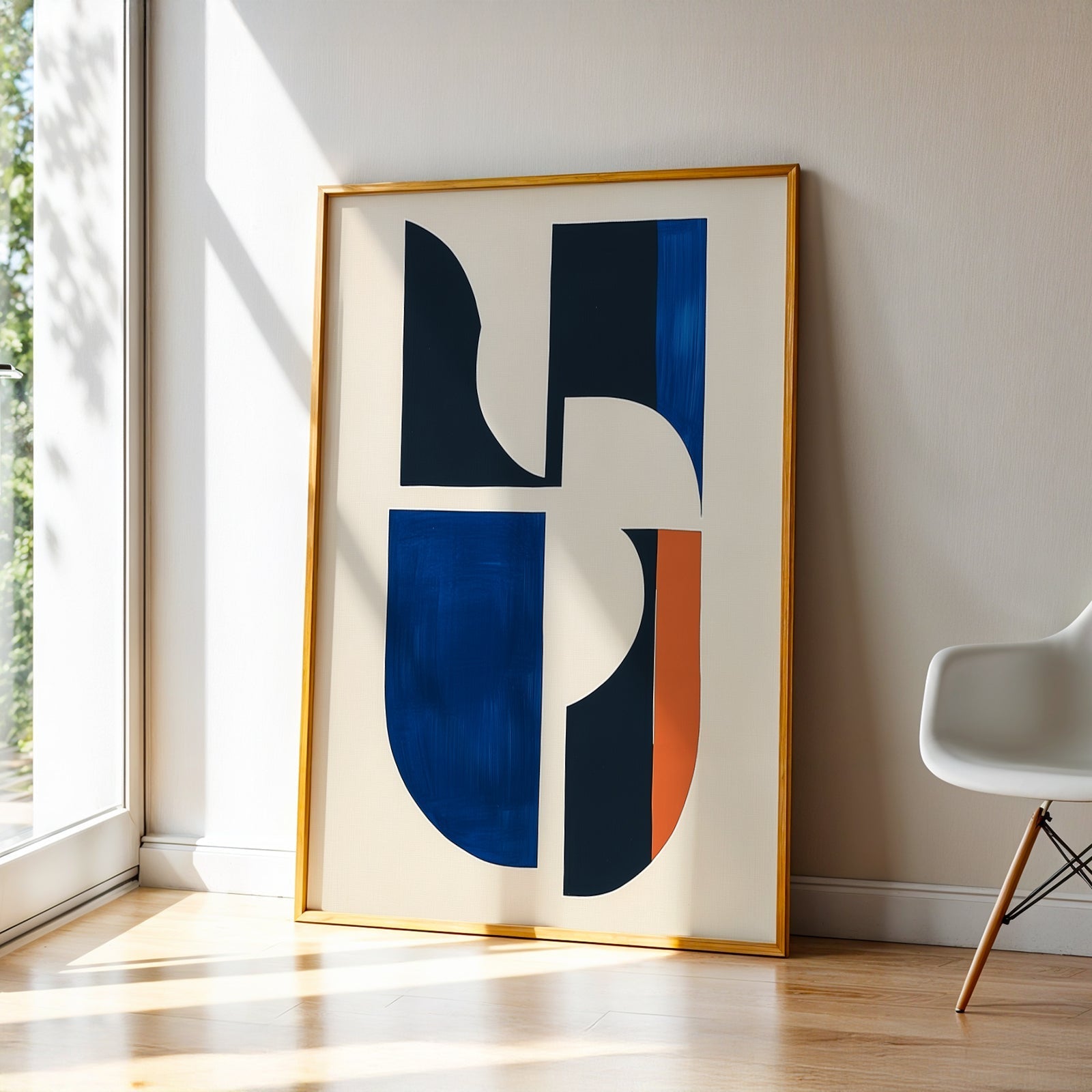 Abstract Art in a Lifestyle Setting Linear Decay by NYC Abstract
