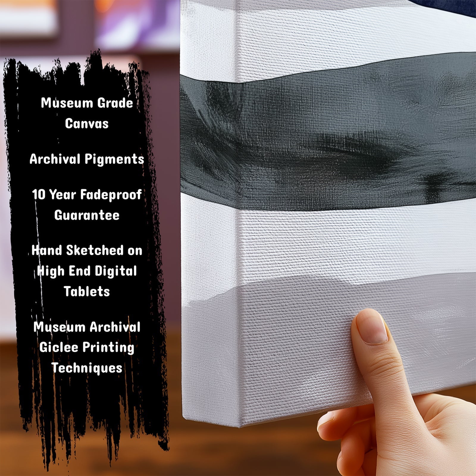 Important Features of our Abstract ArtworksLines Beyond The Eye by NYC Abstract