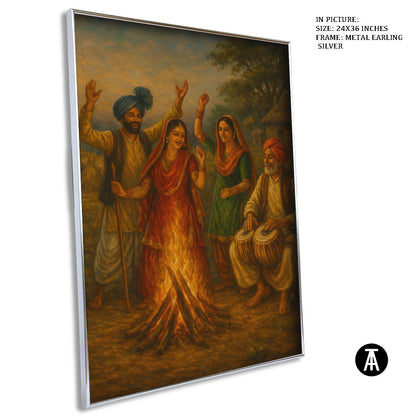 Artwork in Metal Earling Silver Frame