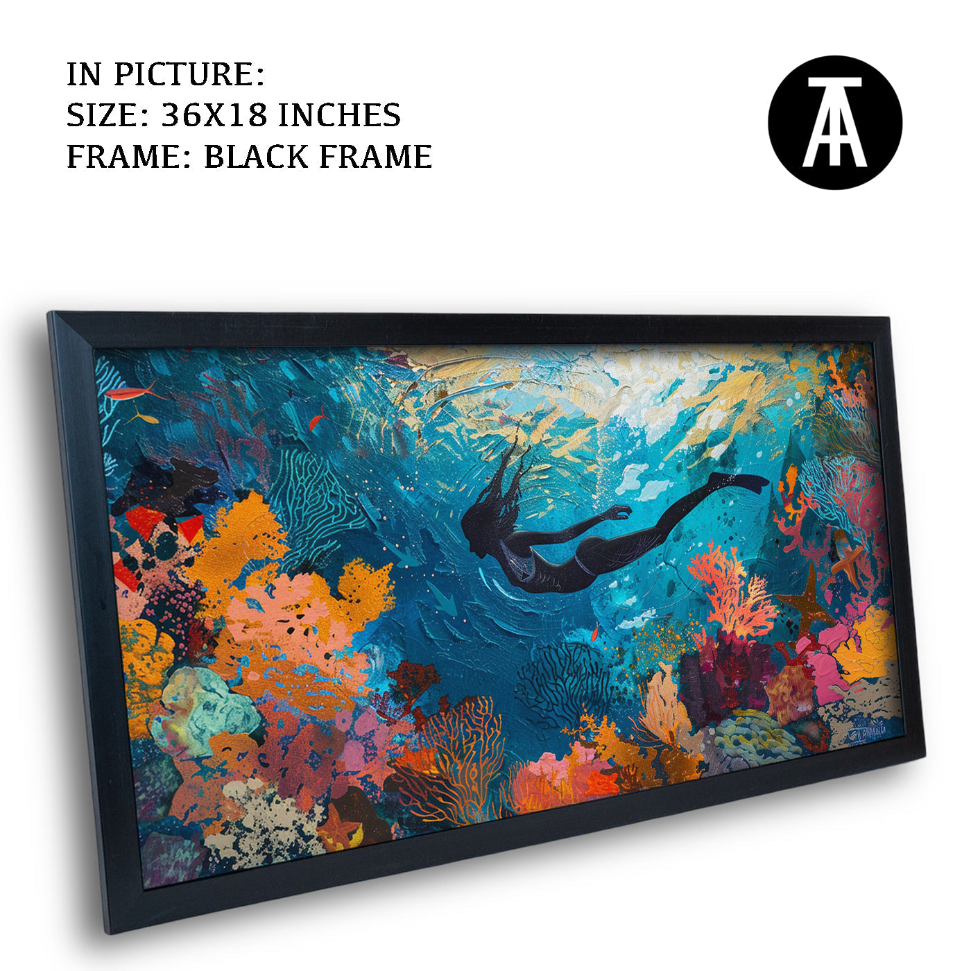 Artwork in Metal Earling Silver Frame