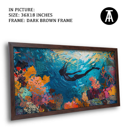 Artwork in Metal Champagne Gold Frame