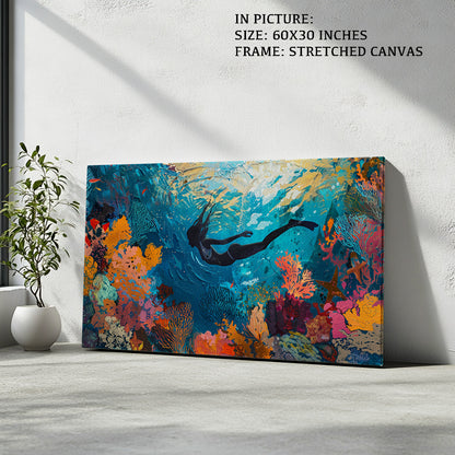 Artwork in Natural Wood Frame