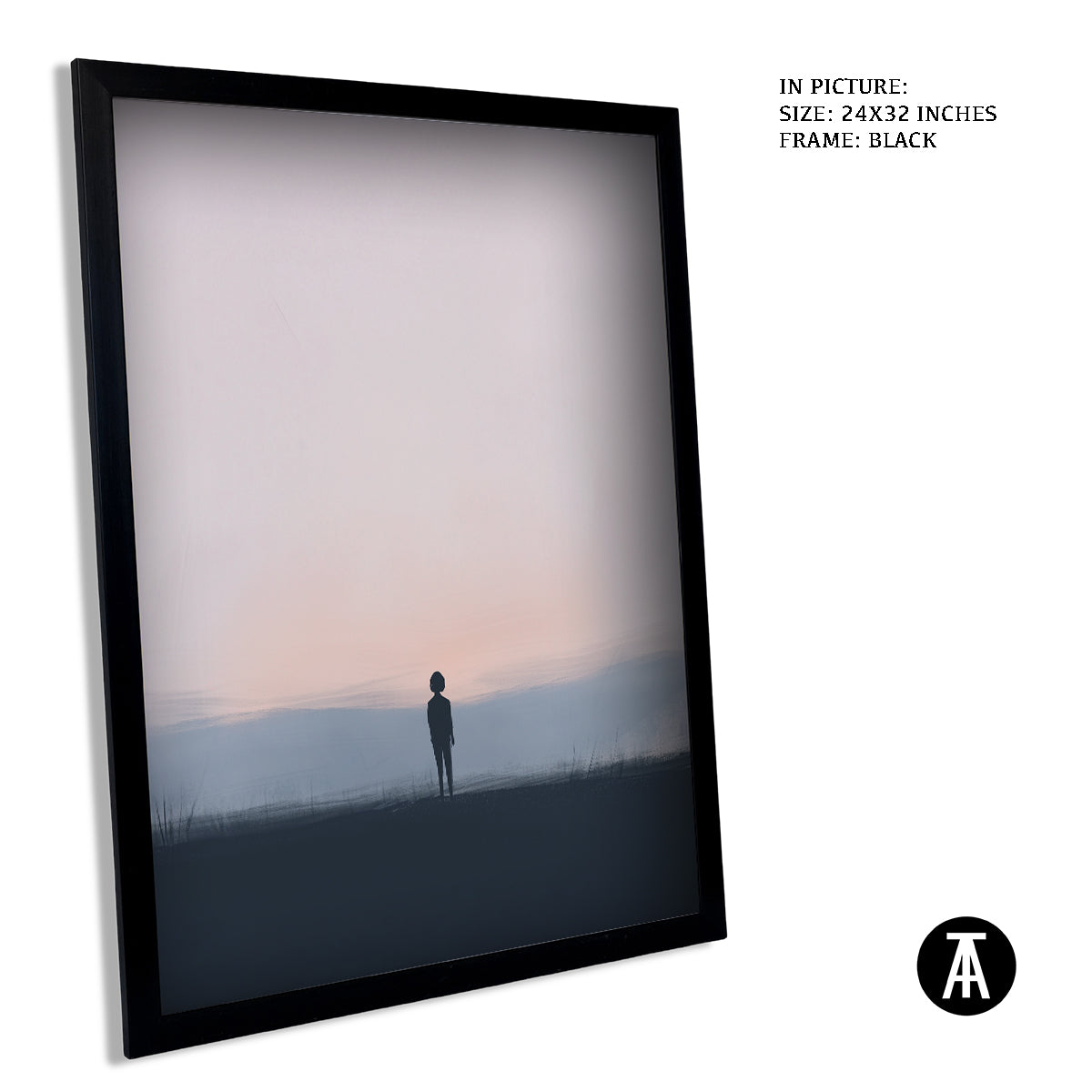 Artwork in Metal Earling Silver Frame