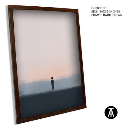 Artwork in Metal Champagne Gold Frame