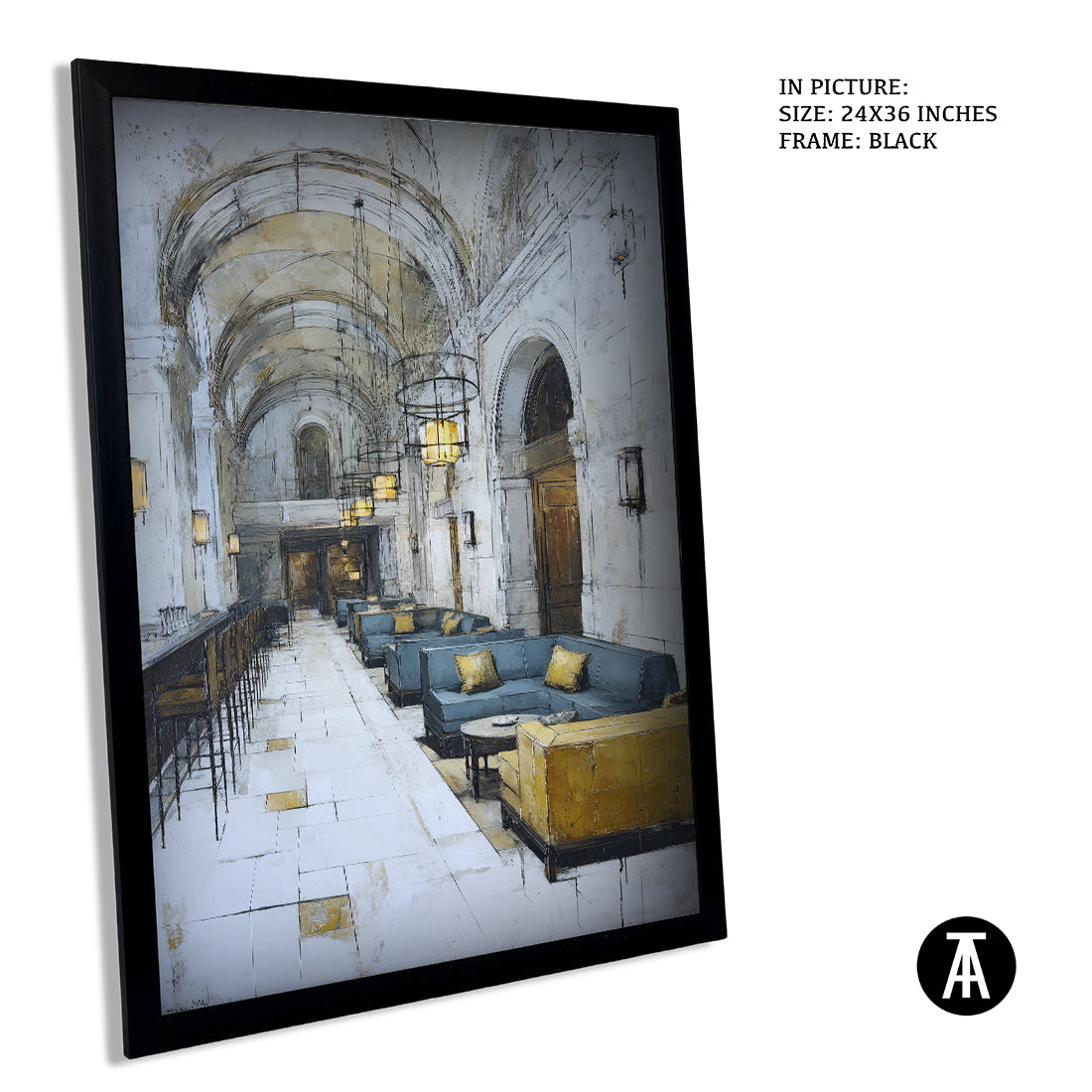 Artwork in Metal Earling Silver Frame