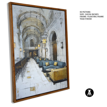 Artwork in Natural Wood Frame