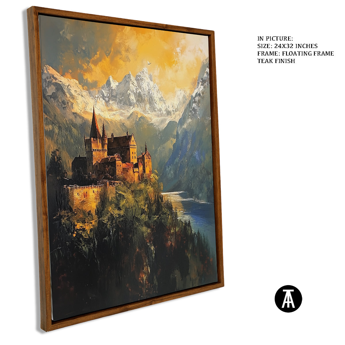 Sample Artwork in Floating Frame
