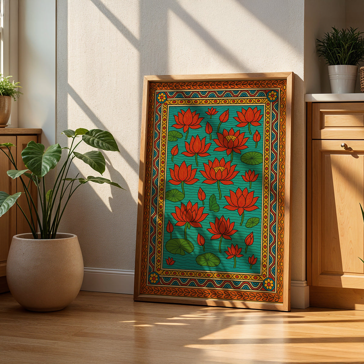 Heritage Indian Painting in a Lifestyle Setting
