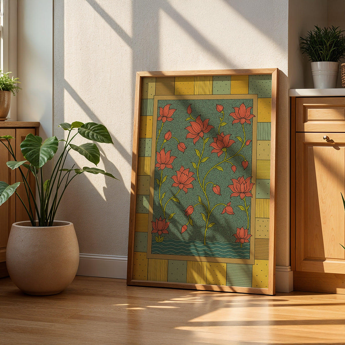 Heritage Indian Painting in a Lifestyle Setting