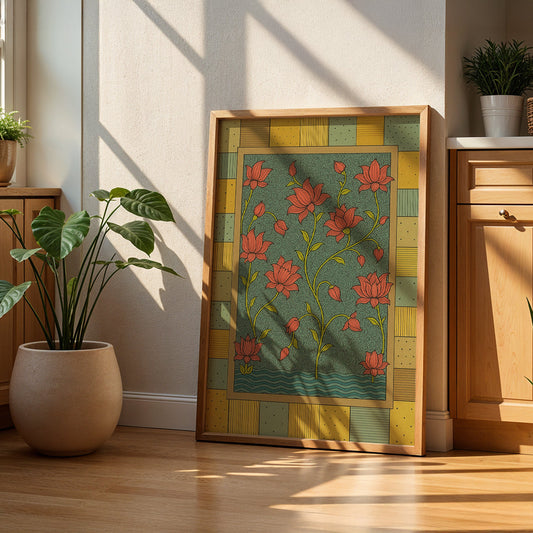 Heritage Indian Painting in a Lifestyle Setting