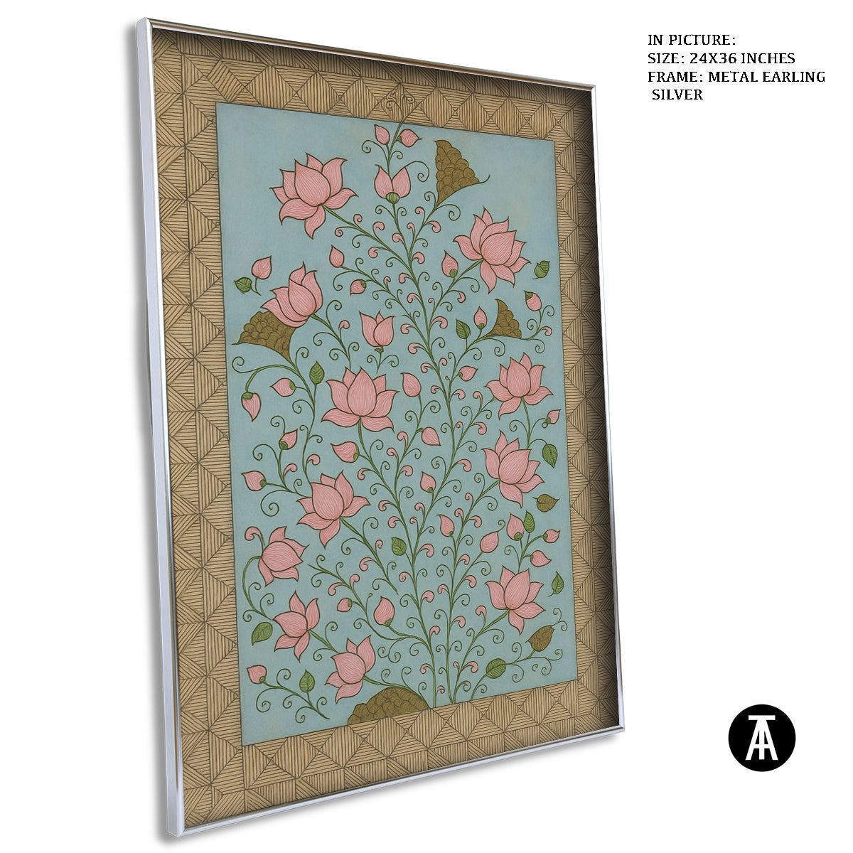 Artwork in Metal Earling Silver Frame