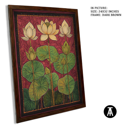 Artwork in Metal Champagne Gold Frame