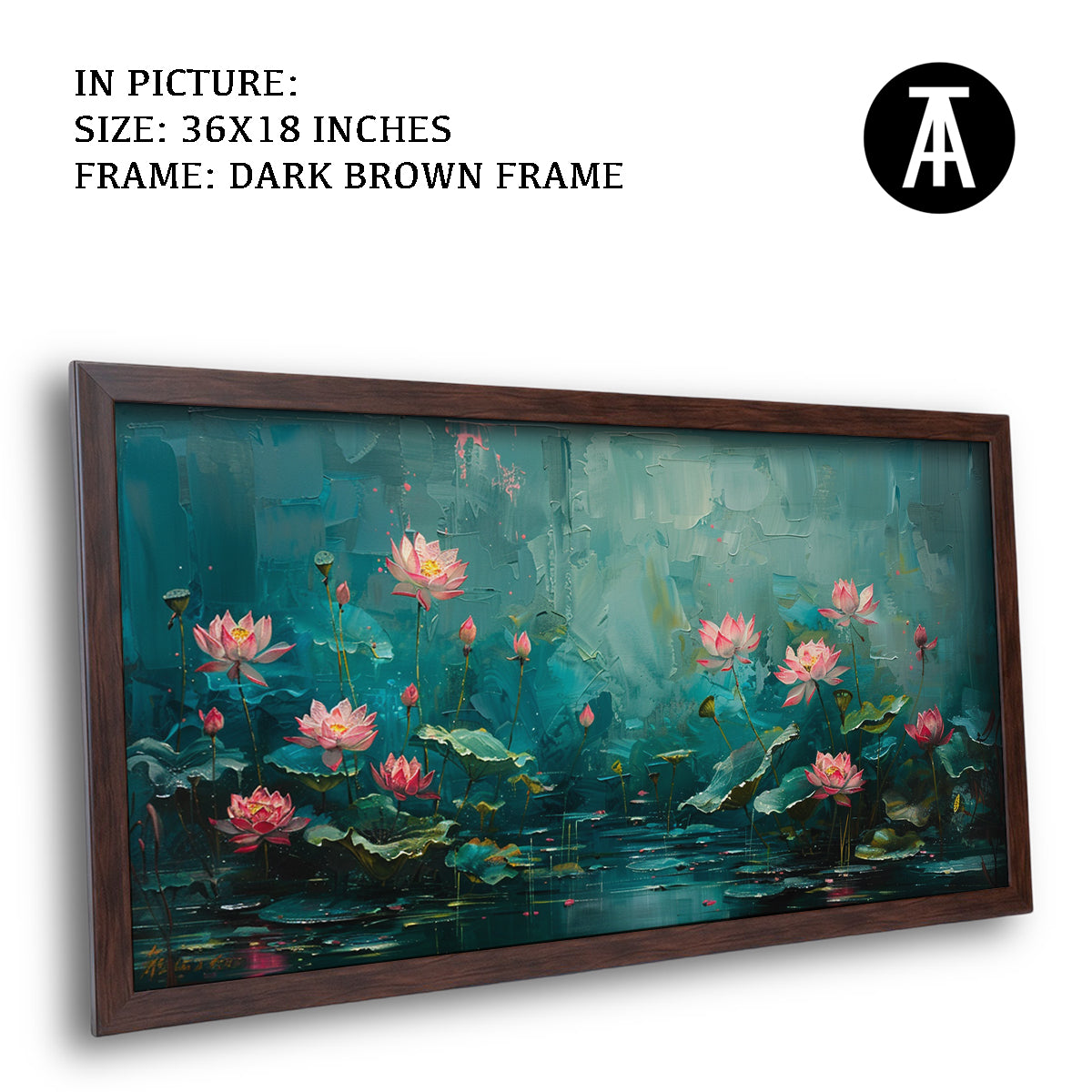 Artwork in Metal Champagne Gold Frame