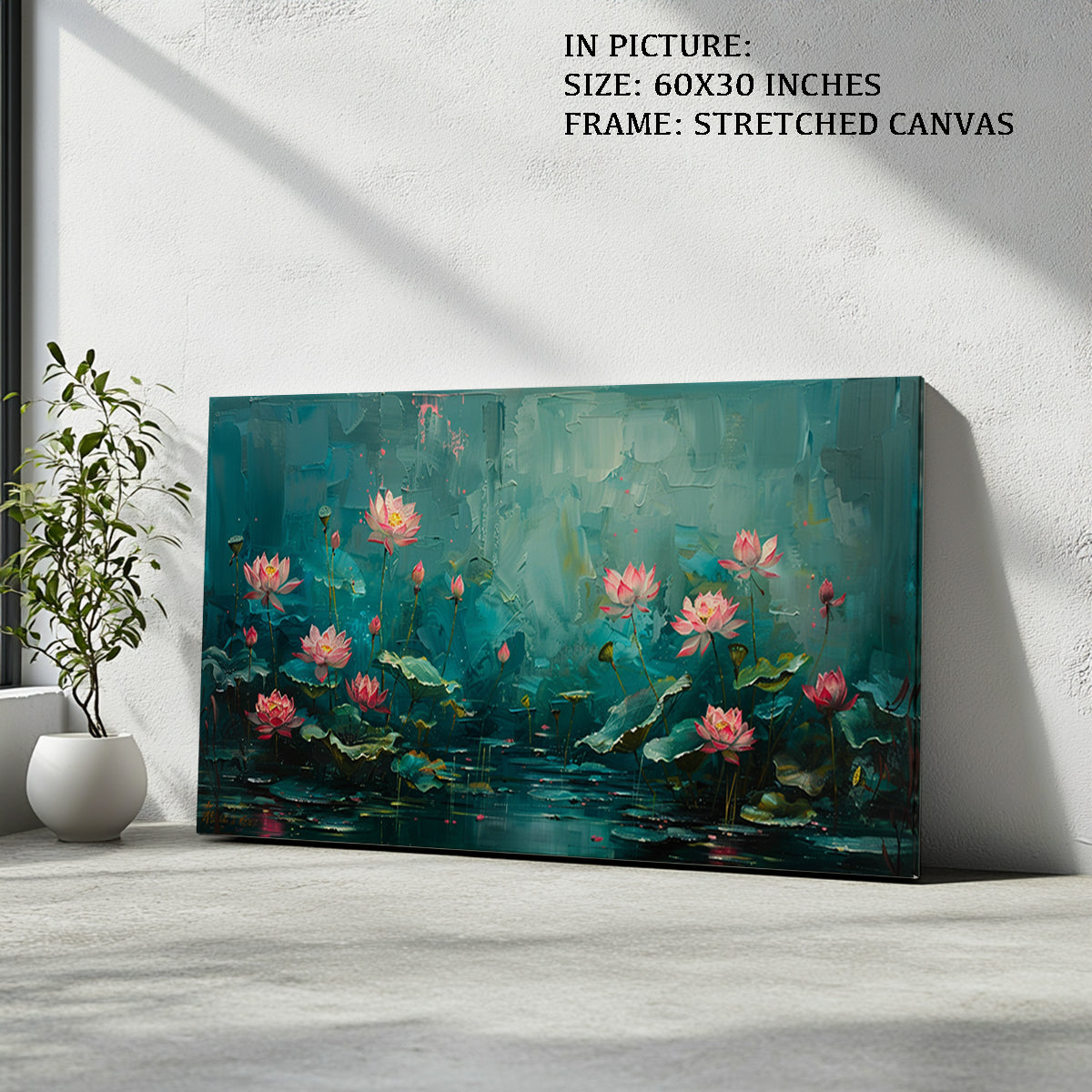Artwork in Natural Wood Frame