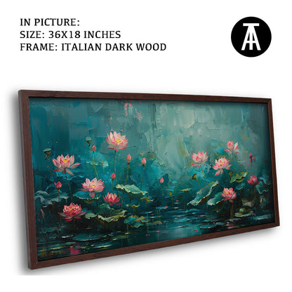 Artwork in Dark Wood Frame