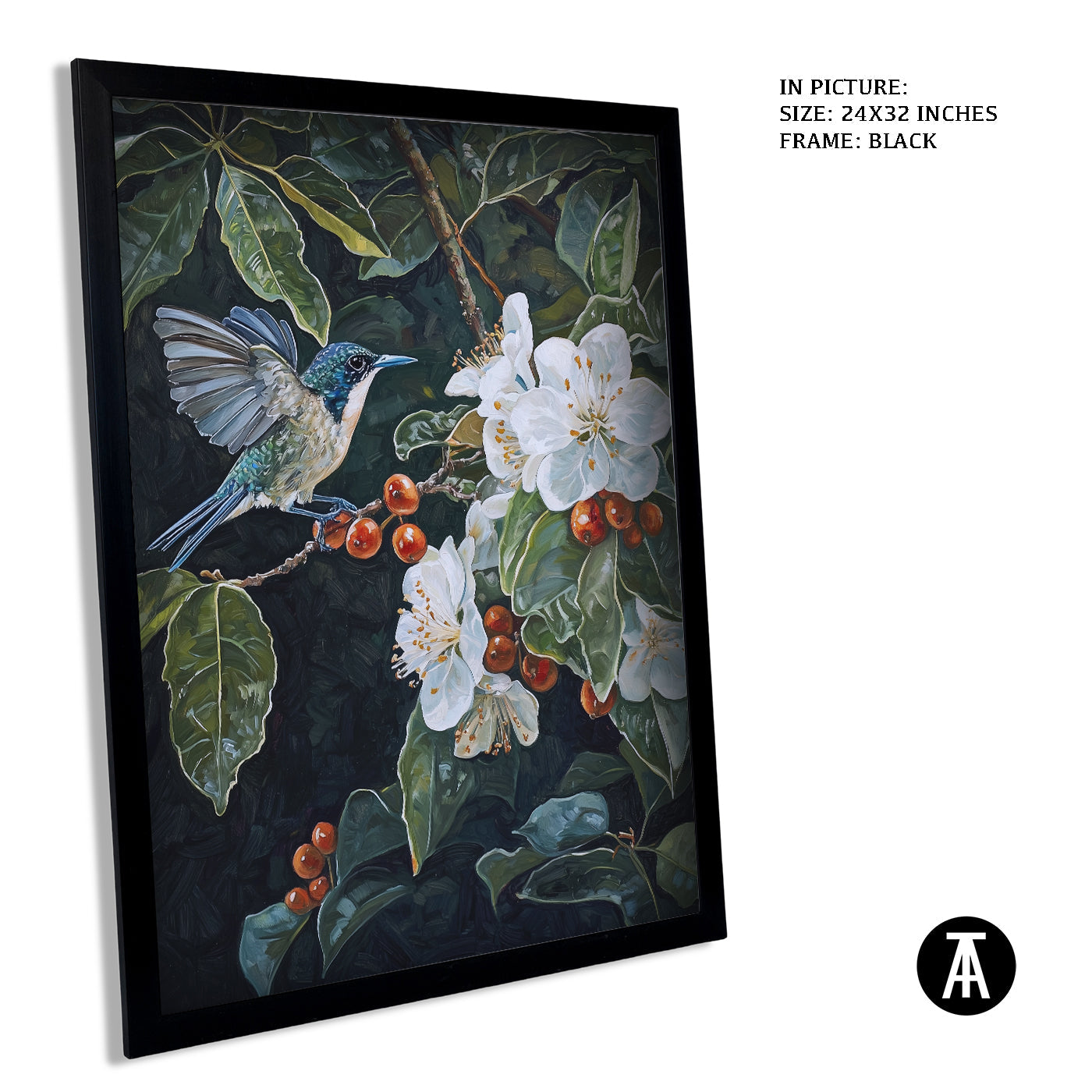 Artwork in Metal Earling Silver Frame