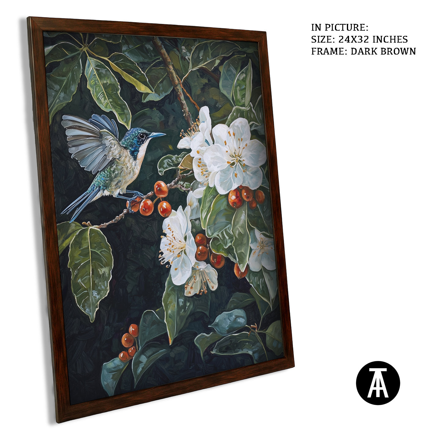 Artwork in Metal Champagne Gold Frame