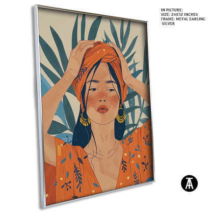 Artwork in Metal Earling Silver Frame