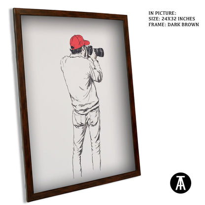 Artwork in Metal Champagne Gold Frame