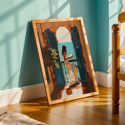 Praha Bohemian Artwork in a Lifestyle Setting