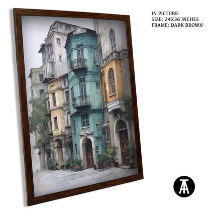 Artwork in Metal Champagne Gold Frame