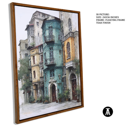 Artwork in Natural Wood Frame