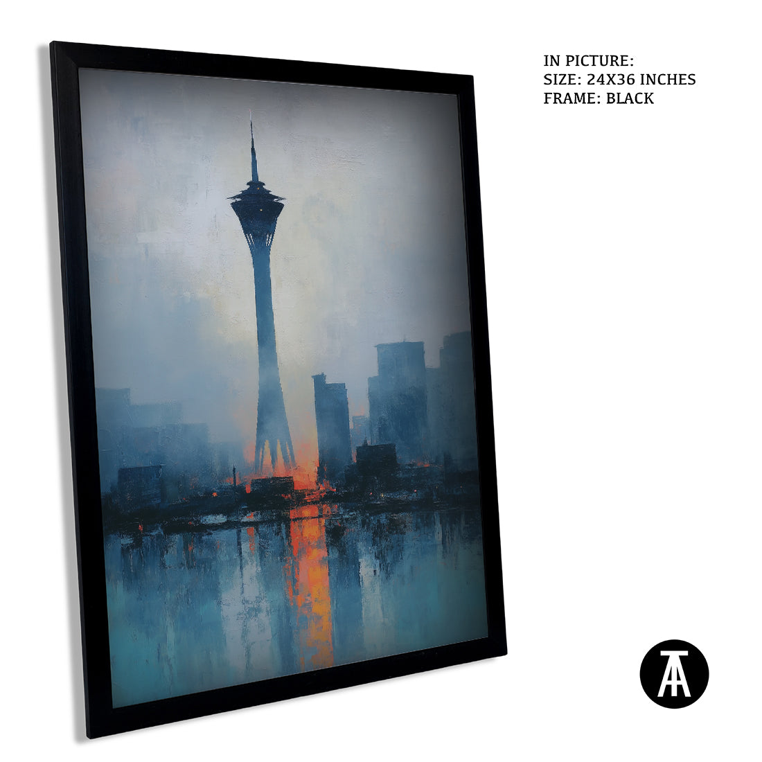 Artwork in Metal Earling Silver Frame