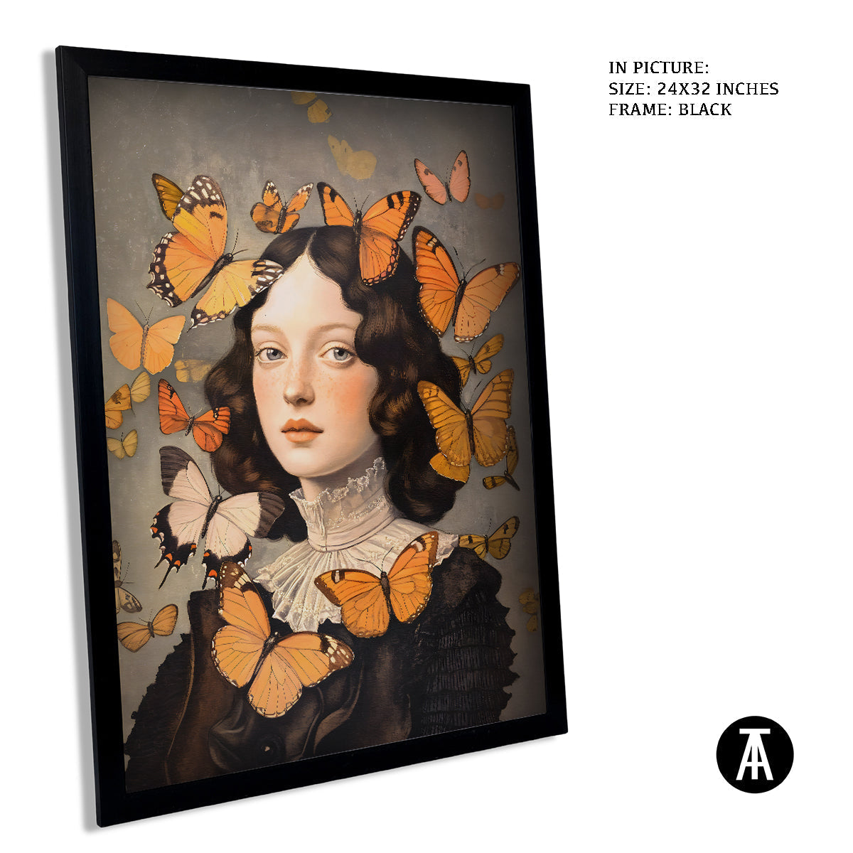 Artwork in Metal Earling Silver Frame