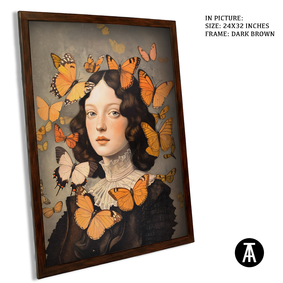Artwork in Metal Champagne Gold Frame