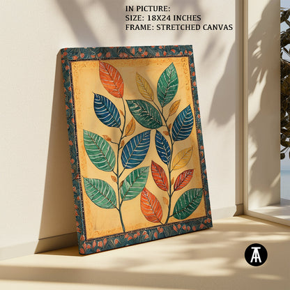 Artwork in Natural Wood Frame