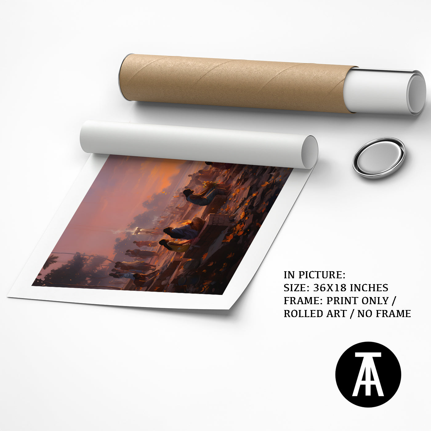 Artwork as Print Only or Rolled Art
