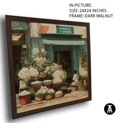 Artwork in Dark Walnut Frame