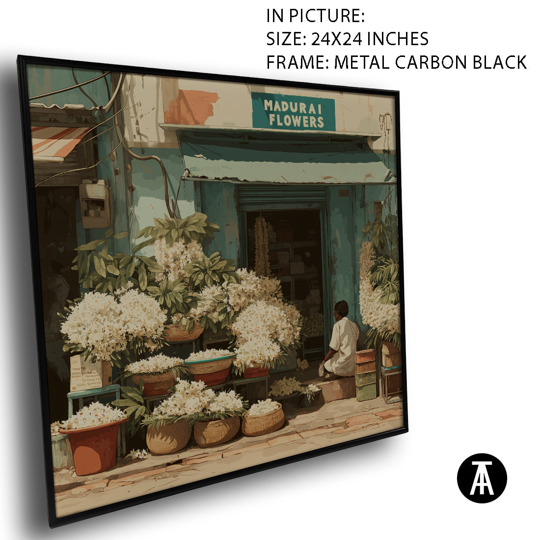 Artwork in Carbon Black Meta Frame