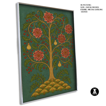 Artwork in Metal Earling Silver Frame