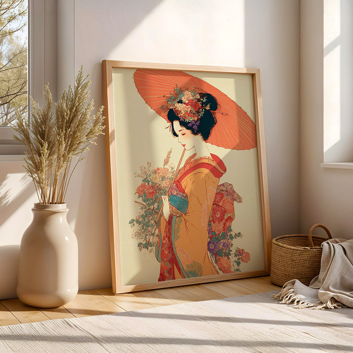 Japanese Painting in a Lifestyle Setting