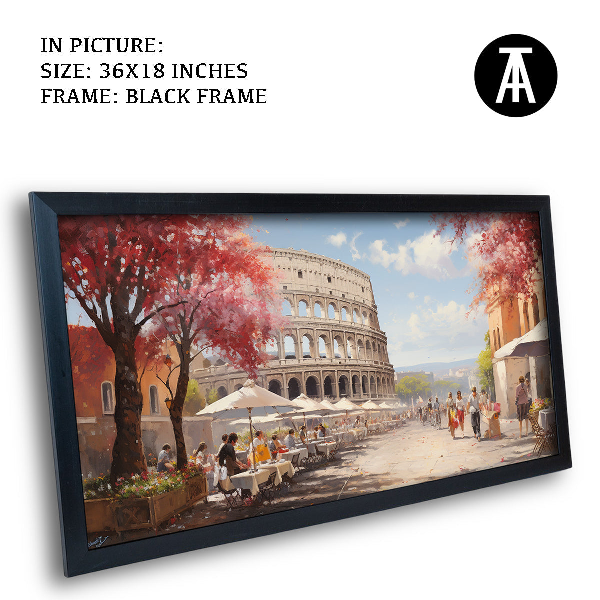 Artwork in Metal Earling Silver Frame