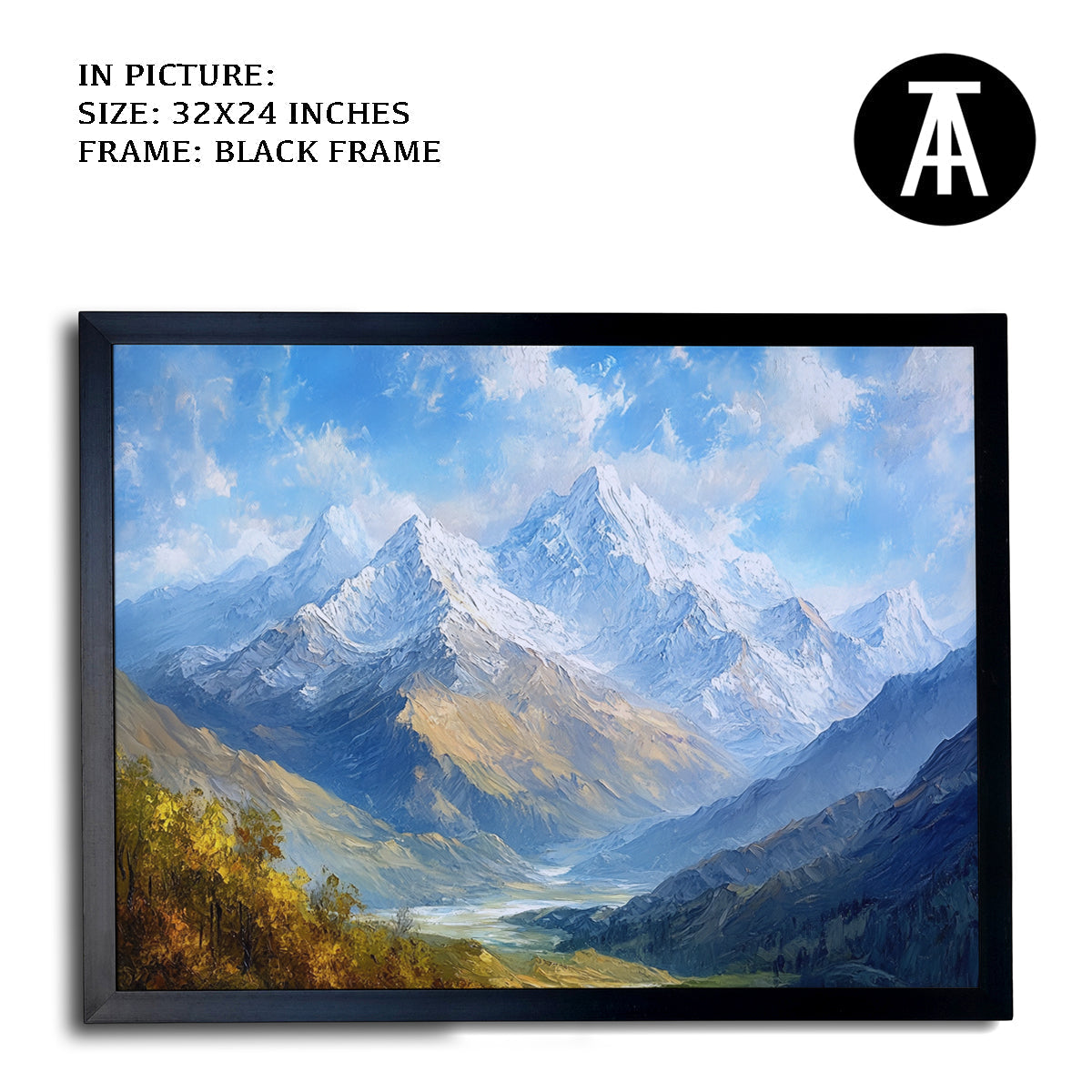 Artwork in Metal Earling Silver Frame