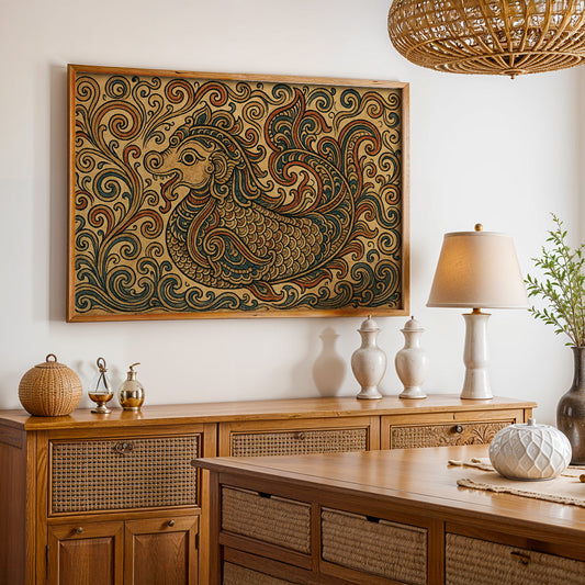 Heritage Indian Painting in a Lifestyle Setting
