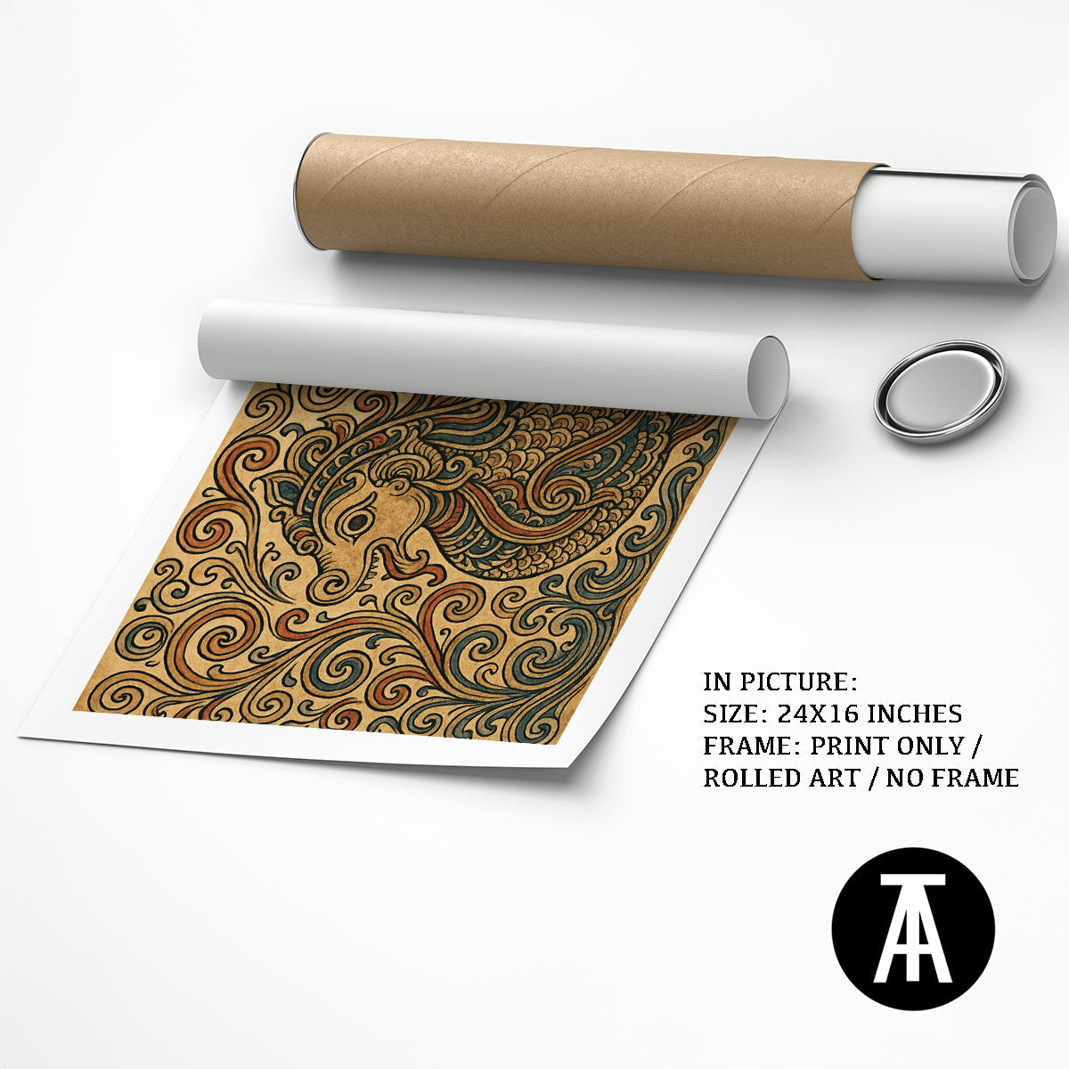 Artwork as Print Only / Rolled Art