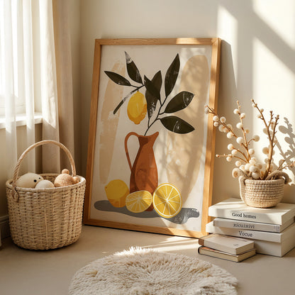 Boho Art Painting in a Lifestyle Setting