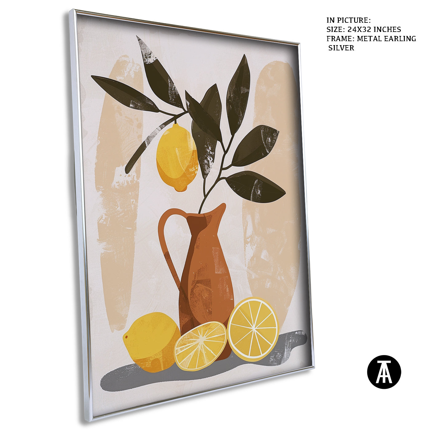Artwork in Metal Earling Silver Frame