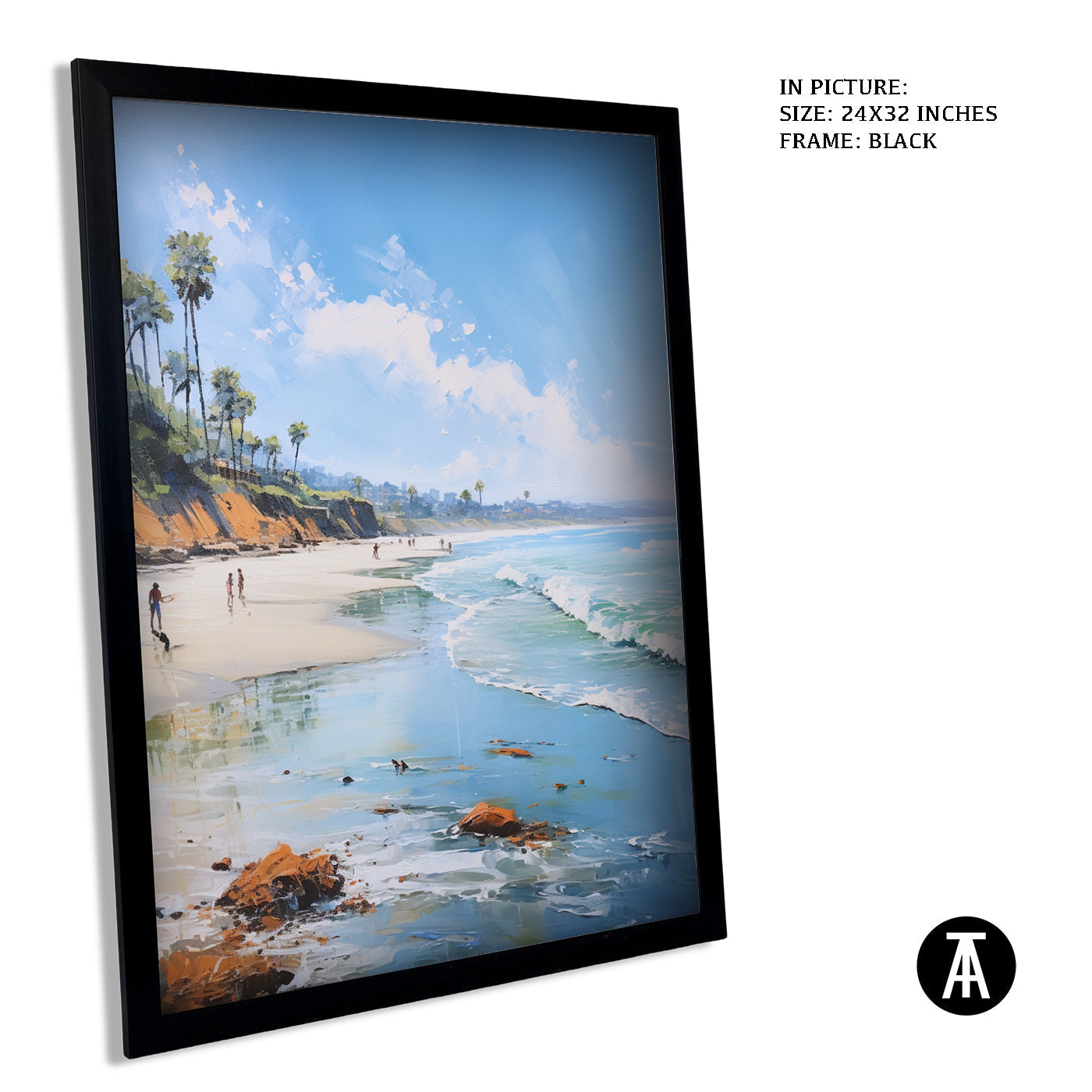 Artwork in Metal Earling Silver Frame
