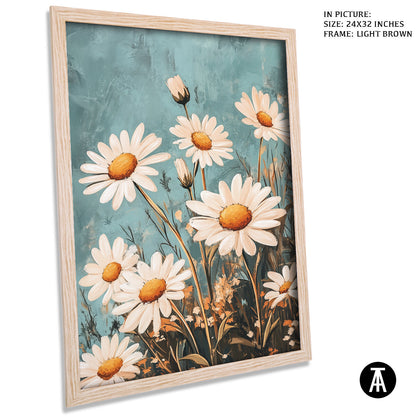 Artwork in Dark Brown Frame